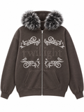 Twilight Fur Zip Hoodie