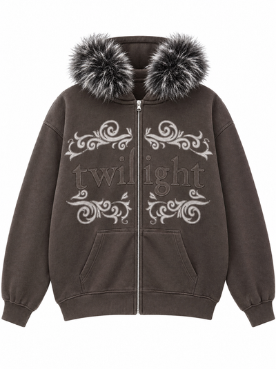 Twilight Fur Zip Hoodie