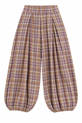 Plaid Balloon Pants