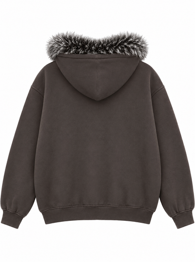 Twilight Fur Zip Hoodie