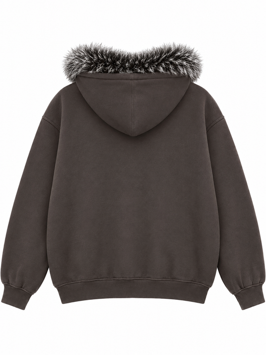 Twilight Fur Zip Hoodie